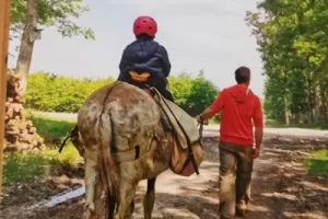 Randonnée accompagnée, 3 jours avec un âne, SPECIALE FAMILLE avec enfant