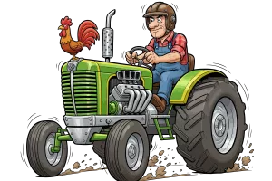 Fête annuelle - Démonstration de course de tracteur tondeuse