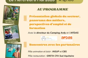 Zoom métiers : Hôtellerie de Plein Air