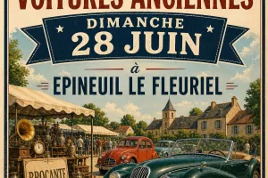 Brocante et rassemblement de voitures anciennes
