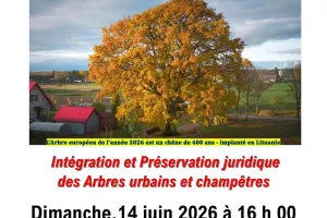 Conférence - Intégration et Préservation juridique des Arbres urbains et champêtres