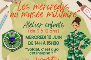 Les mercredis au musée militaire : "Soldat, c'est quoi cet insigne ?"