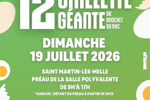 12e édition de l’Omelette Géante du Bouchet du Nac