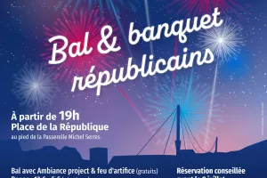 Bal et banquet républicains avec feu d'artifice