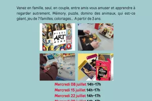 Après-midi jeux sur le thème de l'art