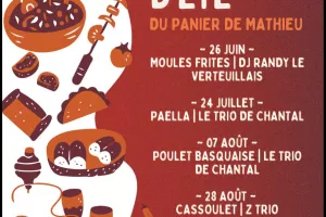 Soirée d'été du panier de Mathieu