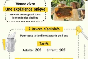 Atelier découverte de l'apiculture (Le miel de Clem)