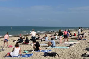 Réveil musculaire sur la plage