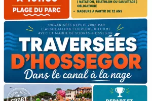 Traversées d'Hossegor dans le canal à la nage 2026