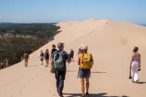 Randonnée sur la crête de la Dune du Pilat