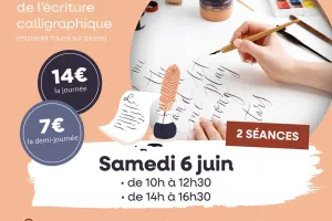 Atelier créatif : découverte de l'écriture calligraphique
