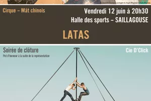 SAISON CERDANE - CIRQUE - MÂT CHINOIS: SOIRÉE DE CLÔTURE: LATAS -  SAILLAGOUSE