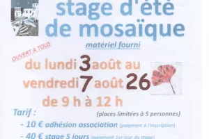 Stage d'été de mosaïque