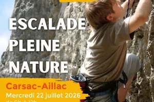 ÉTÉ ACTIF : Escalade pleine nature à Carsac-Aillac