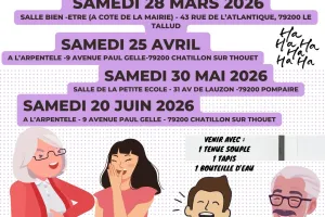 Yoga du rire à Chatillon-sur-Thouet