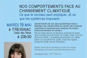 Cycles de conférences du Parc : Notre comportement face au changement climatique par Samah Karaki