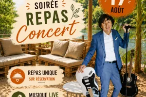 Repas concert au camping Les Vignes