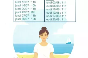 Yoga sur la plage