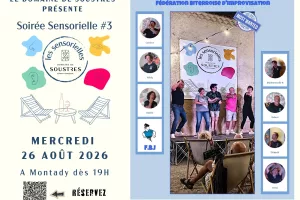 SOIREE SENSORIELLE 26/08/26 - THEATRE D'IMPROVISATION