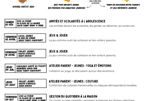 Atelier Parent - Jeunes : Couture