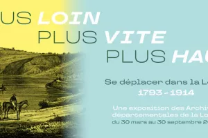 Exposition "Plus loin, plus vite, plus haut : se déplacer dans la Loire. 1793-1914."