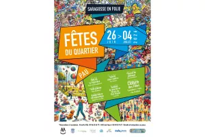 Vide-caves, place Baudelaire pour les fêtes du quartier Saragosse