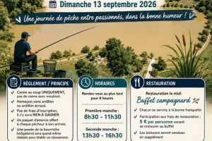 Rencontre conviviale de pêche au coup