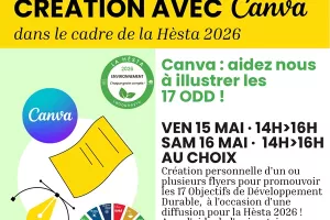 Atelier numérique créatif sur Canva : les objectifs de développement durable illustrés