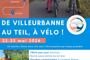 De Villeurbanne au Teil à vélo : La coopération en selle